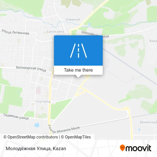 Молодёжная Улица map