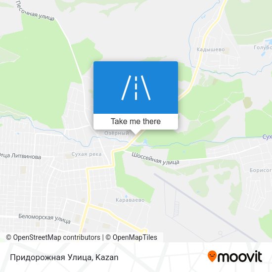 Придорожная Улица map