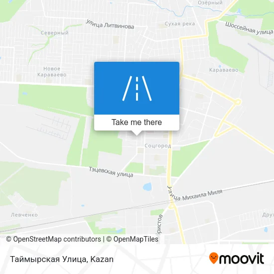 Таймырская Улица map