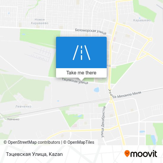 Тэцевская Улица map