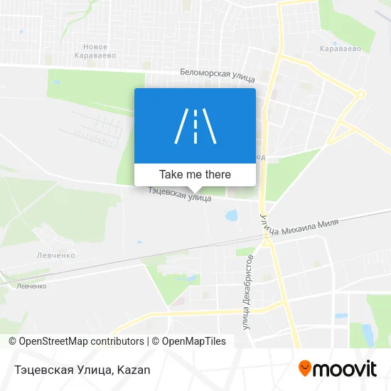 Тэцевская Улица map