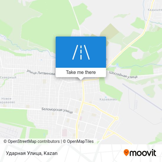 Ударная Улица map