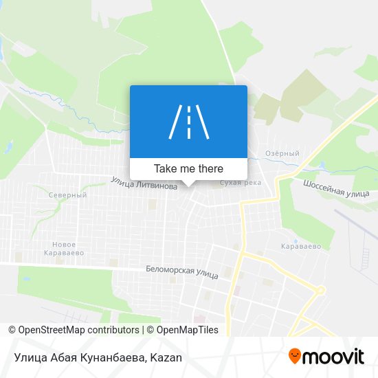 Улица Абая Кунанбаева map