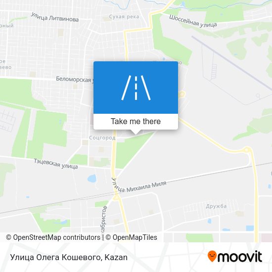 Улица Олега Кошевого map