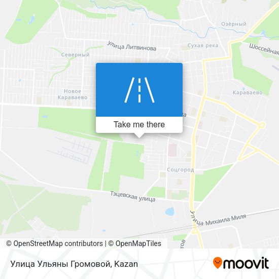 Улица Ульяны Громовой map