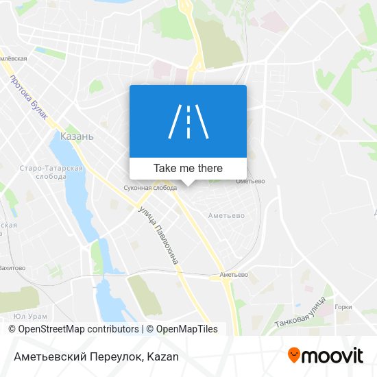 Аметьевский Переулок map