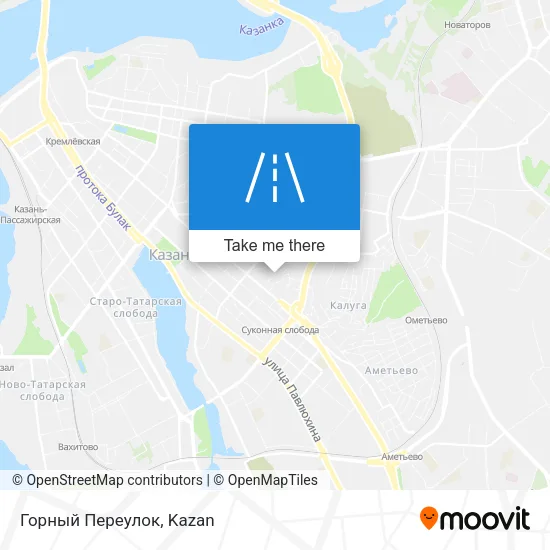 Горный Переулок map