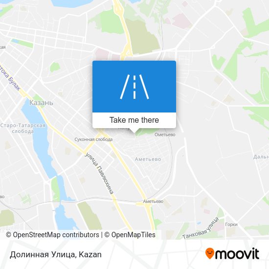 Долинная Улица map