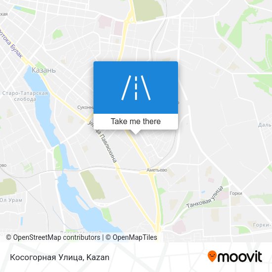 Косогорная Улица map