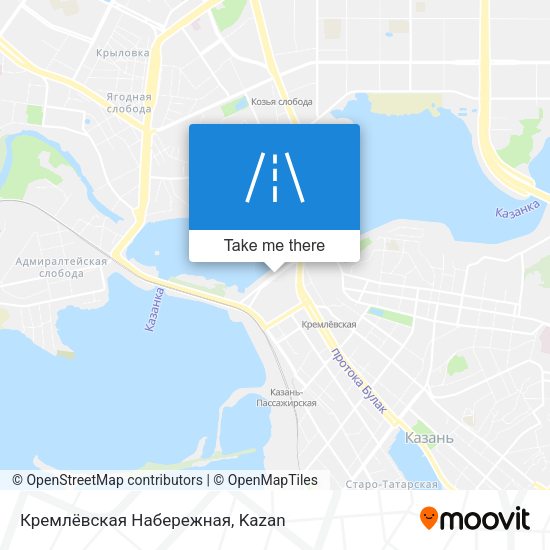 Кремлёвская Набережная map