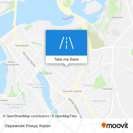 Овражная Улица map