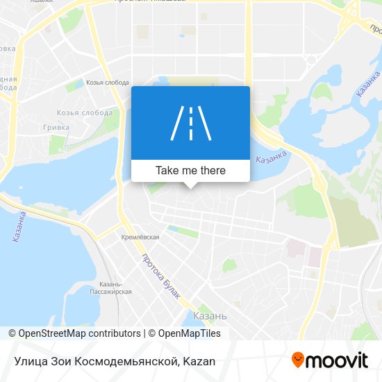 Улица Зои Космодемьянской map