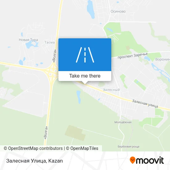 Залесная Улица map