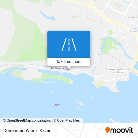 Западная Улица map