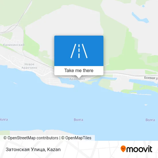 Затонская Улица map