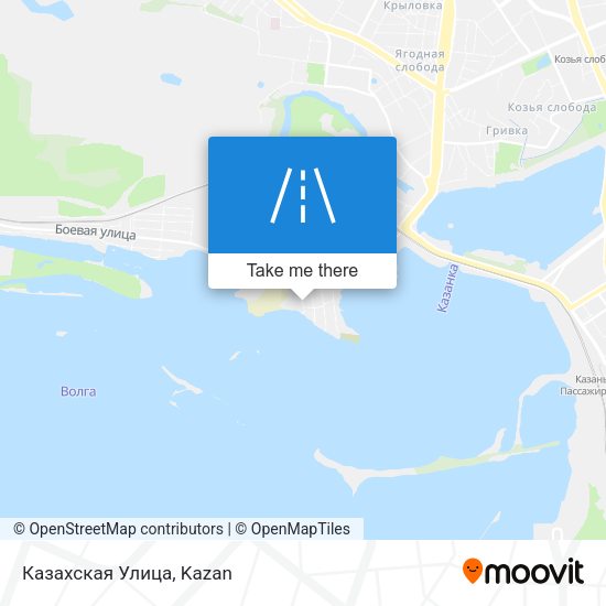 Казахская Улица map