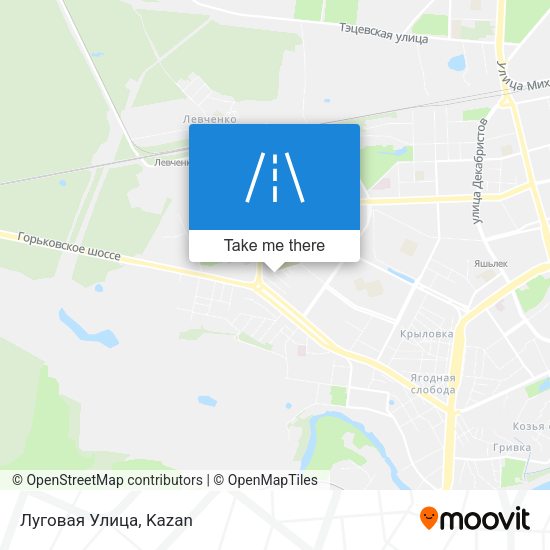 Луговая Улица map