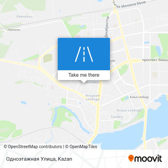 Одноэтажная Улица map