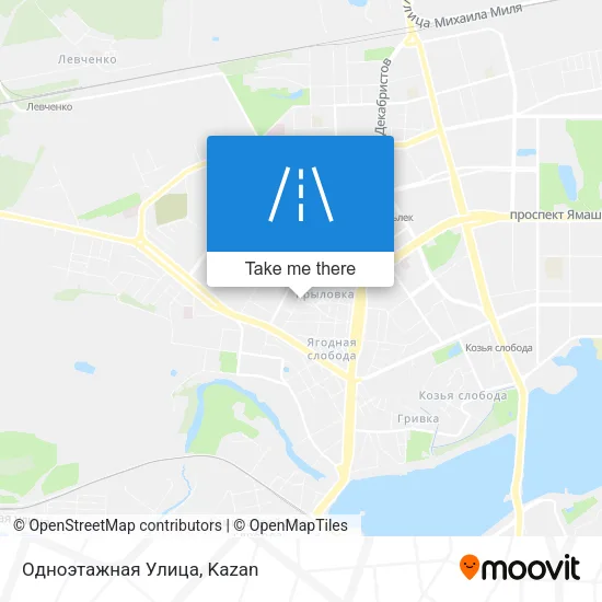 Одноэтажная Улица map
