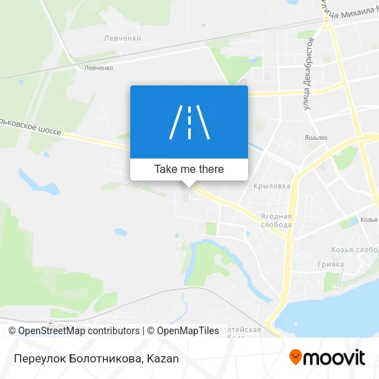 Переулок Болотникова map