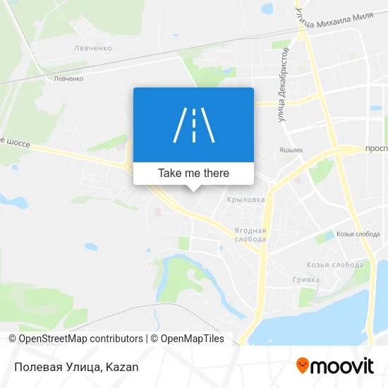 Полевая Улица map