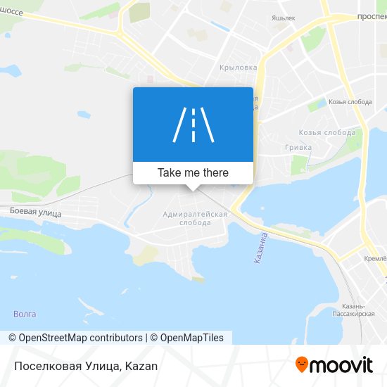 Поселковая Улица map