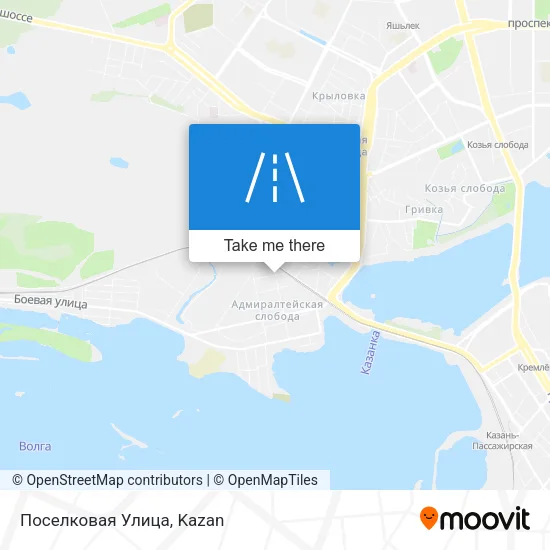 Поселковая Улица map
