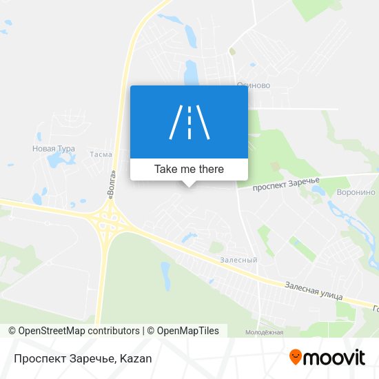 Проспект Заречье map