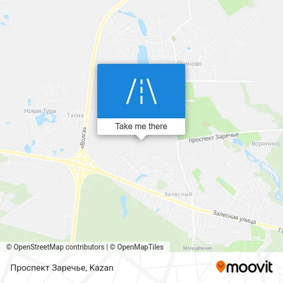 Проспект Заречье map