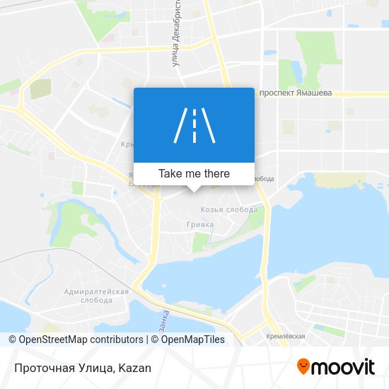 Проточная Улица map