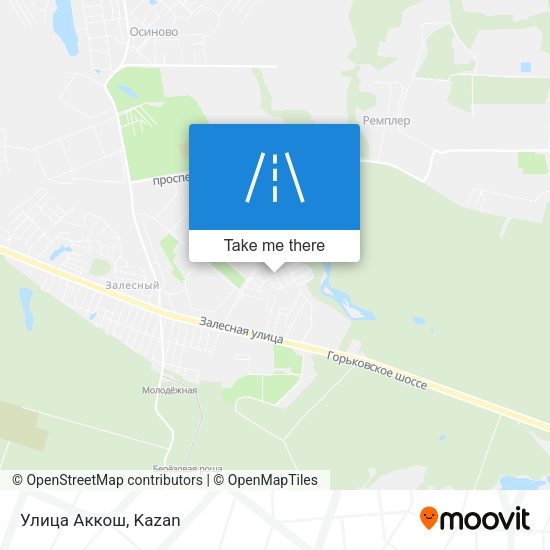 Улица Аккош map