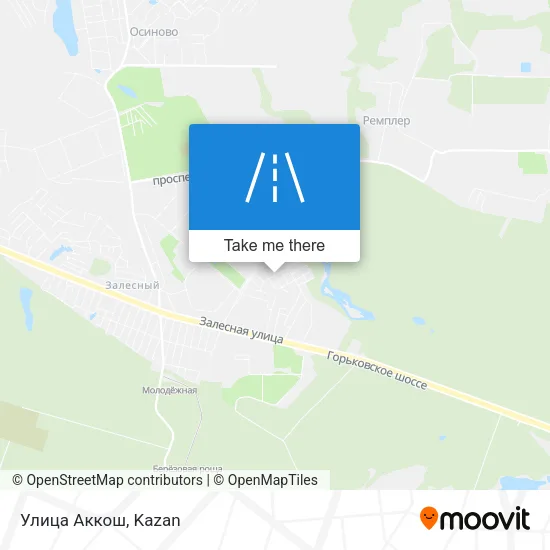 Улица Аккош map