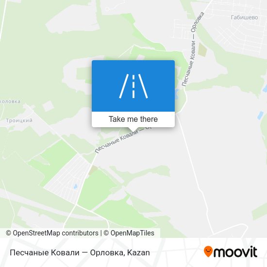 Песчаные Ковали — Орловка map