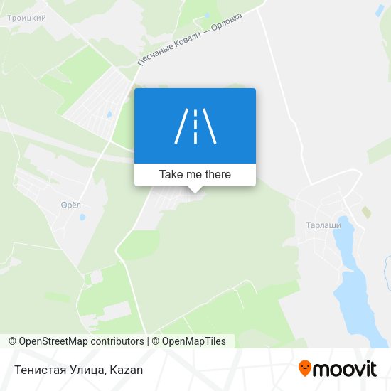 Тенистая Улица map