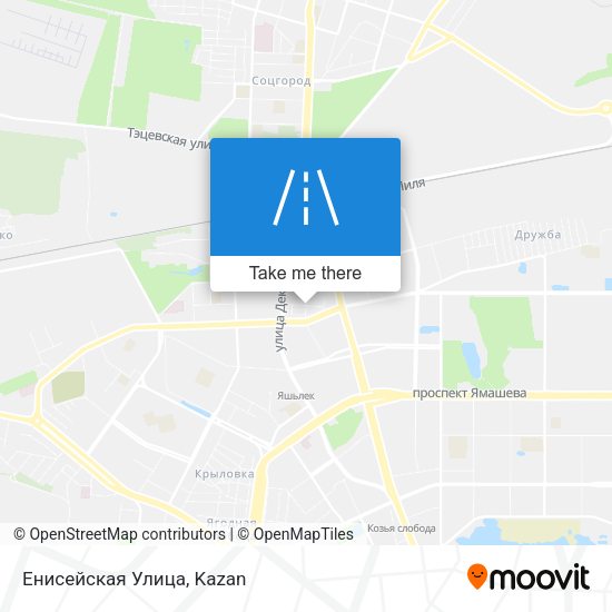 Енисейская Улица map