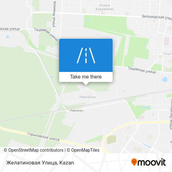 Желатиновая Улица map