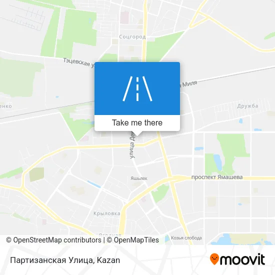 Партизанская Улица map