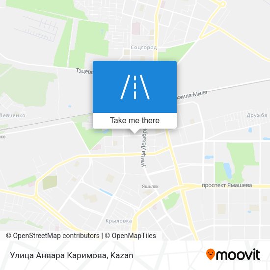 Улица Анвара Каримова map
