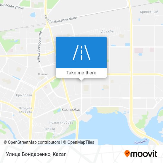 Улица Бондаренко map