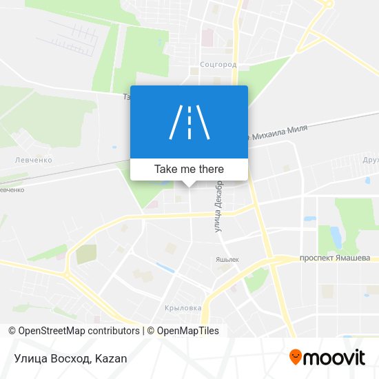 Улица Восход map