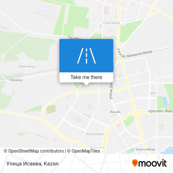 Улица Исаева map