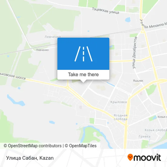 Улица Сабан map