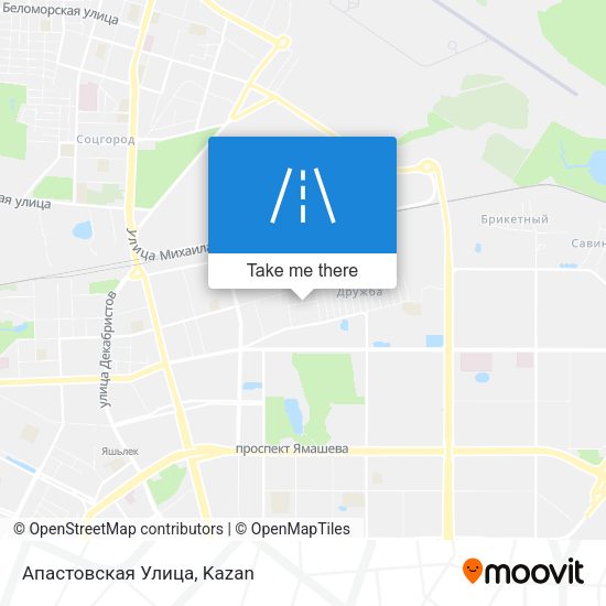 Апастовская Улица map