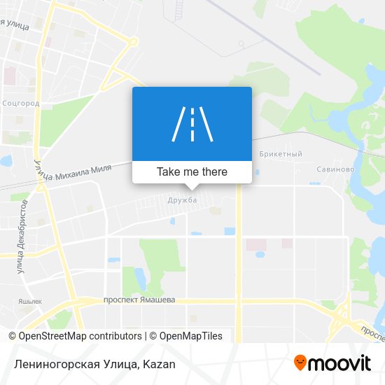 Лениногорская Улица map