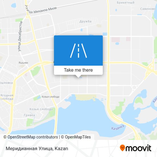Меридианная Улица map