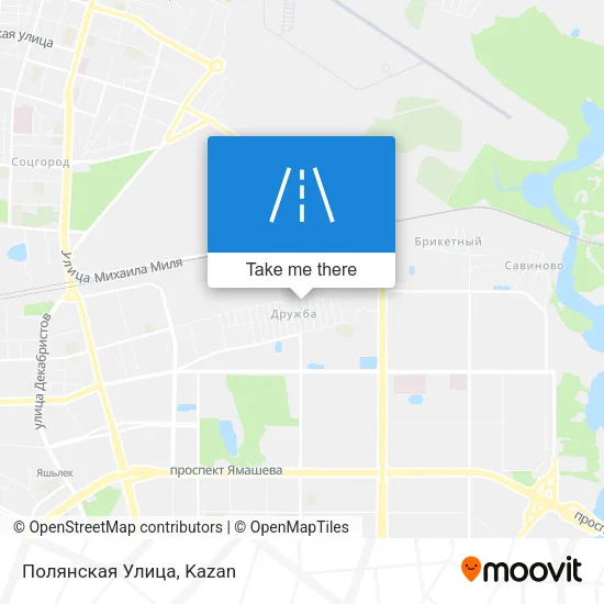 Полянская Улица map