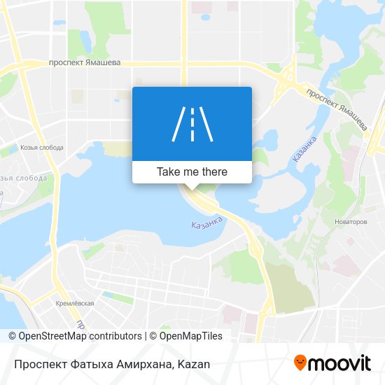 Проспект Фатыха Амирхана map