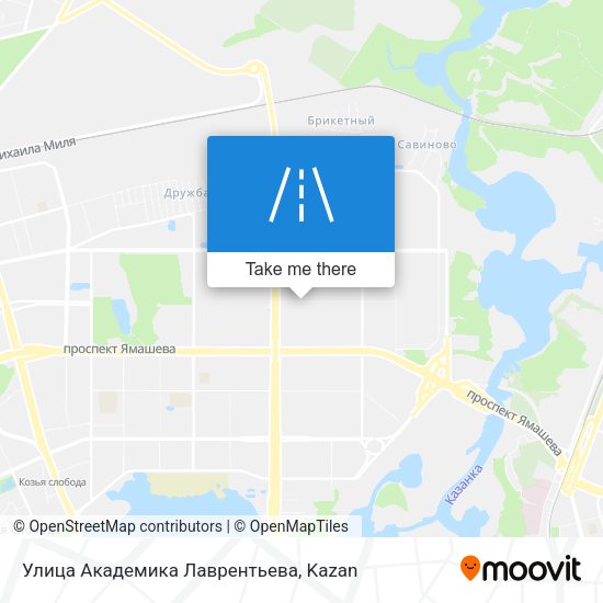 Улица Академика Лаврентьева map