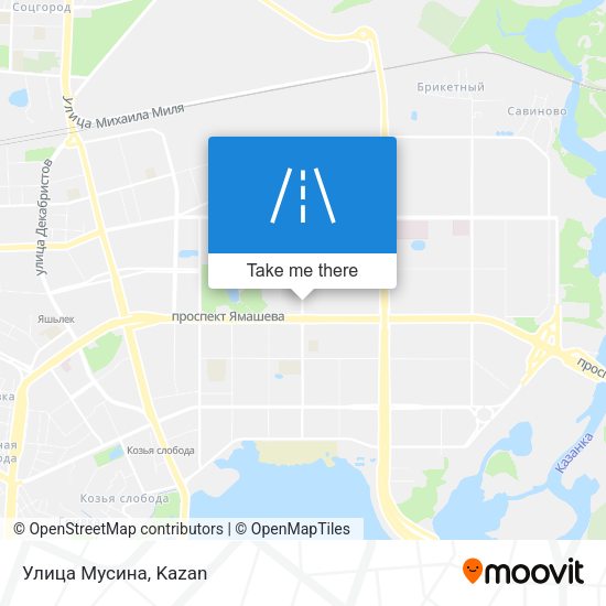 Улица Мусина map
