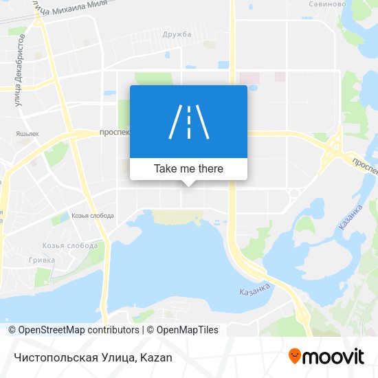 Чистопольская Улица map